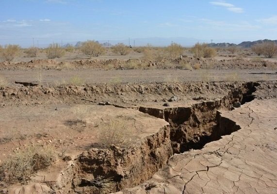 افزایش فرونشست در نزدیک شهر کرمان