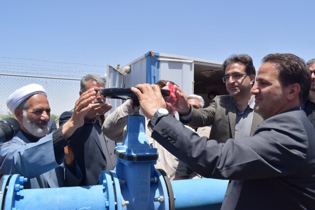 طرح آبرسانی به روستاهای بخش آسفیج بهاباد یزد به بهره‌برداری رسید