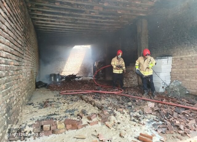 حریق منزل مسکونی در کرمان در پی دپوی سوخت قاچاق