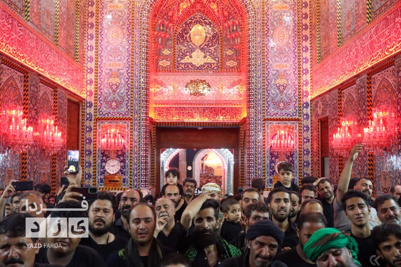 گزارش تصویری؛دسته عزاداری هئیت عاشقان کربلای حسین علیه السلام تفت _ یزد در کربلا