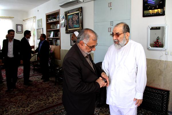 عیادت حسینی معاون سیاسی امنیتی استانداری از امام جمعه محترم طبس