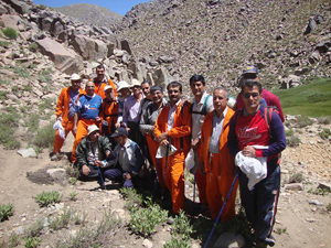 گروه گروه کوهنوردی فرهنگ ابرکوه به ارتفاعات لاله زارصعود کرد