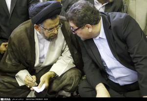 گفتگوی تابش با وزیر اطلاعات+ عکس