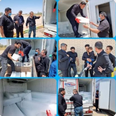 همراهی استاندار یزد با سوگواران حسینی شهرستان طبس 